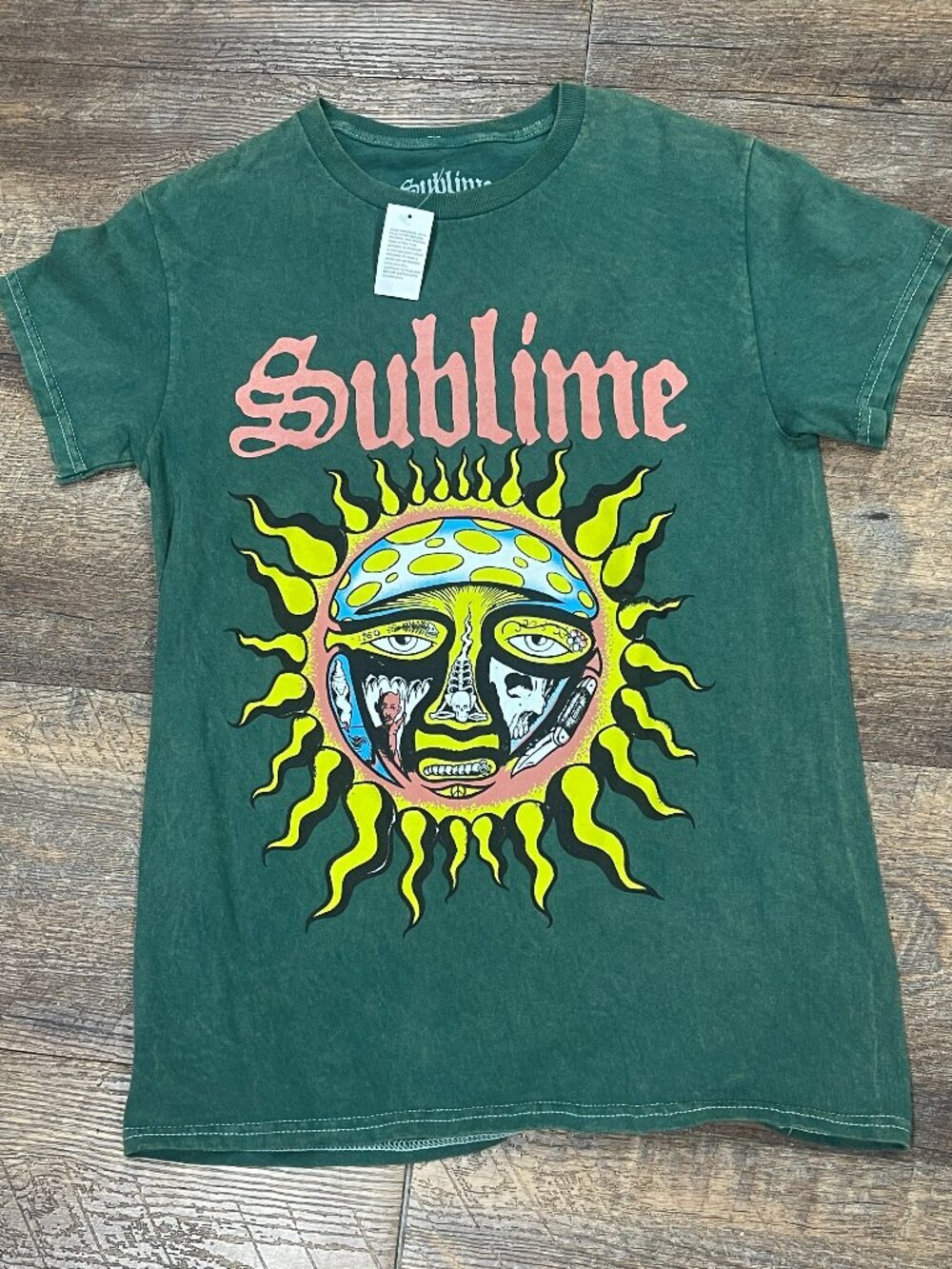 Sublime 40oz To Freedom Sun Graphic Tee Small